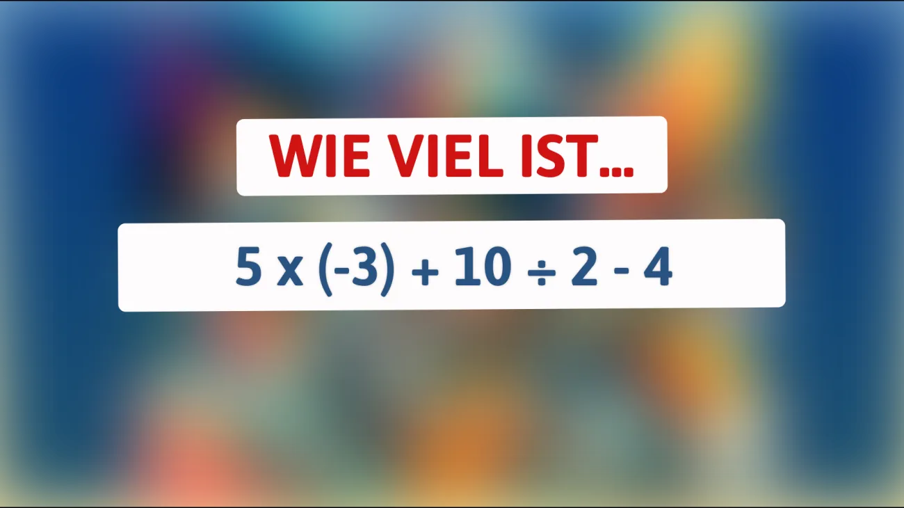 Nur 1% können es lösen: Schaffst du es, diese mathematische Herausforderung zu knacken?"