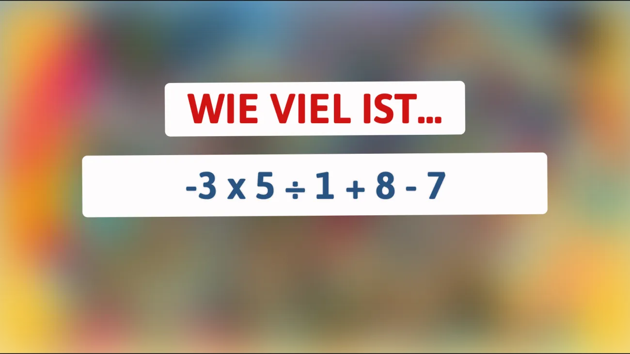 Nur Genies können dieses einfache mathematische Rätsel lösen! Kannst du es knacken?"